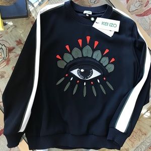 NWT Kenzo sweater w/ embroidered eye